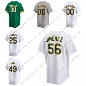 Nuove maglie da baseball personalizzate Atletica Brent Rooker Dany Jimenez Rickey Henderson Home Away Jersey Men Women Youth