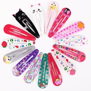 270pcs 45 Ustaw dzieci Snap Hair Clips Barrettes Dziewczęta Śliczne spinki do włosów Kolorowe opaski na dzieci