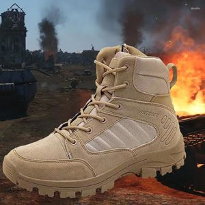 Freizeitschuhe Kampfstiefel im Freien im Freien Taktiken Wüsten Dschungel Training Herrenschuhkleidung-resistentes Militär