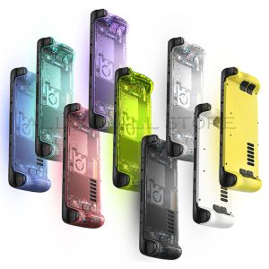 Tillbehör DIY Clear Edition Replacement Shell Case Set Custom Transparent Back Plate + Knappar för Steam Deck Console Gaming Accessories