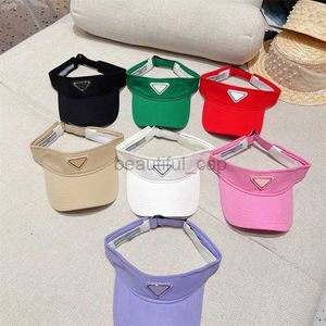 Designer Visors Womens Designer Visor Hat Baseball Cap för män Kvinnor Casual Sport Visors Hat Fashion Letter Casquette Beach Sunhats Bucket Hats Caps