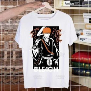 Мужские футболки Bleach zaraki kenpachi kurosaki ichigo t для парней O-образной короткометражной