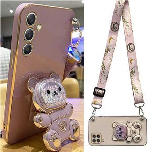 Cell Phone Cases Samsung Galaxy A05 A05S A14 A54 A04 A34 A24 M14 4G 5G watch strap holder cover J240426