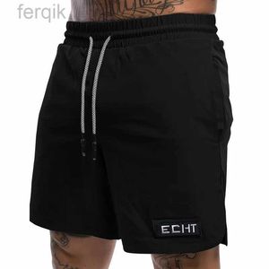 Mäns shorts snabbtorkande sport shorts män andas träning fitness shorts sommarmärke shorts utomhus fempunkt byxor mens tröjor d240426