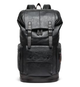 Men Large Leather Antitheft Travel Backpack Laptop luxurys Bags Black Bagpack Boy Big Capacity School Male Business women Shoulder6309773