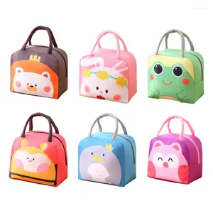 Storage Bags Kawaii Portable Fridge Thermal Bag Women Children's School Insulated Lunch Box Tote Food Small Cooler Pouch
