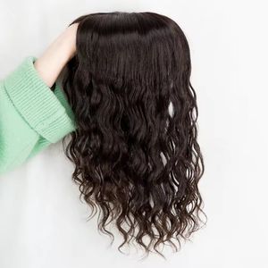 Schneller Versand doppelt gezeichnete Vollhand -Seidenbasis -Toupee für dünne Haarwellenhaaropper für Frauen Human Hair Toupee in 12x13 cm 5x5 