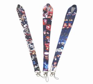 Mode Anime Comics Jujutsu Kaisen Keychains Handbags Lanyard Car KeyChain Office ID Card Pass Mobiltelefon Key Ring Badge Holder8735637