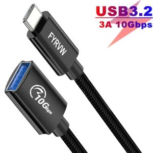 Аксессуары USB 10 Гбит / с OTG -кабель тип C Adension Adapter USB C Самцовый до USB -адаптер для MacBook Pro Converter USB3.1 Gen2 OTG Cable