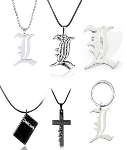 Colares pendentes Colar de Death Note Ryuk Ryuuku Metal Double L Pingentes de Ocessórios Cosplay Acessórios de Cosplay Jewlery8524570