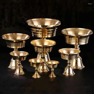 Candle Holders Relief Brass Type Lamp Collection Romantic Golden Candlestick Wedding Bar Dinner Home Table High Foot Carved Decoration