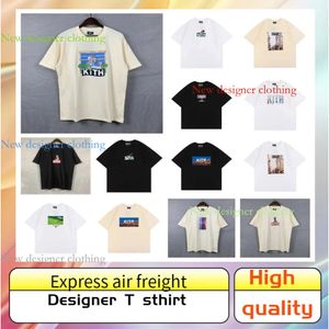 Treça de camisa de designer masculina da camiseta Kith para homens de camisetas de camisetas superdimensionadas T-shirt 100%algodão kith tshirts vintage manga curta