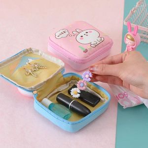 Storage Bags Travel Makeup Bag Waterproof Lipstick Data Cables Cosmetic Organizer Sanitary Napkin Pads Coin Purse