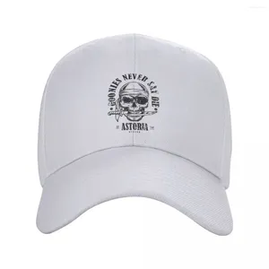 Caps de bola clássicos goonies nunca dizem um boné de beisebol homem mulheres respiráveis pirata crânio papai chapéu de verão ao ar livre chapéus snapback