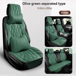Car Seat Covers 5 Seats Semi-enclosed Full Leather Cover For Great Wall M4 Haval H6 Coupe H5H3H2M2 Dazzling Accessories Protector
