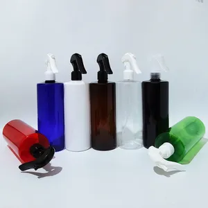 Bottiglie di stoccaggio 12 pezzi da 500 ml Pompe d'acqua del grilletto di bottiglia di plastica vuote utilizzate per fiori per la pompa spray per la nebbia per il trucco per la casa 17 once