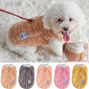 Abbigliamento per cani inverno cucciolo caldo gattino pullover morbido vele in pile abiti da cane per cagnolini chihuahua per cani abbigliamento per cani per cani d240426