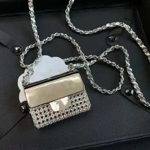 10A Retro Mirror Quality Designers Ladies Jewelry Chain Small Bag Brand Mini Metal Decoration Lipstick Diamond Set Messenger Crossbody Cla