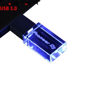 Shaves 128 GB Brand 3.0 USB Flash Drive de alta velocidade Escrita Reading Memory Stick Colorful LED Pioneer DJ Pendrive Pendrive 32GB 64 GB