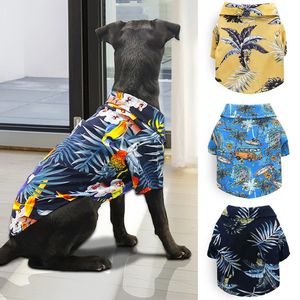 Hawaiian Style Pet Dog Clothessummer Dog Shirts For Small Medium Dogs Valp Cat Clothing Ropa Perro Pug French Bulldog T Shirt 240425