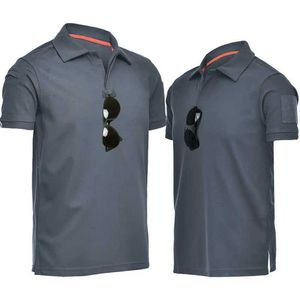 T-shirt tattici T-shirt militare estate Sports sporti per esterni rapidi a maniche corte a maniche tattiche camicia da allenamento per escursionismo