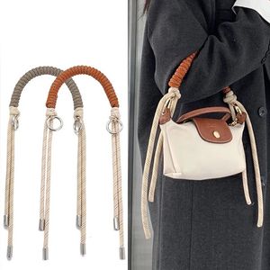 Cinturino da 1 pc per borse per fai -da -te in corda tessuta a mano cinghia con camino mini borsa per camino intrecciato accessori per sacchetto di trasformazione 240419 240419