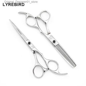 헤어 가위 헤어 컷 5.5 인치 및 6 인치 일본 머리카락 컷 다마스커스 패턴 일본 Lyrrebird New Q240426