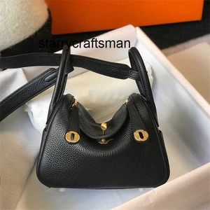 Designer Bag ldy L Handmade 2024 Family Linndies Bag Mini19 Doctor Bag Togo Leather Handheld Crossbody Small Bag For Women