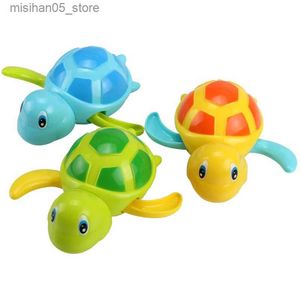 Sandspiel Wasser Spaß niedliche Cartoon Animal Tortoise Klassisches Baby Wasser Spielzeug Schwimmen Schildkröte Wickler Kette Windup Kinder Beach Bade