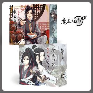 Zakładka 1PC anime mo dao zu shi komiks zestaw pocztówki naklejki na zdjęcia z kartki pozdrowienia luksusowe pudełko na prezent anime