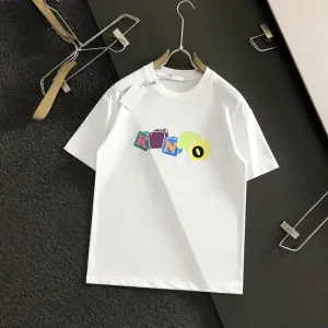 Męska designerka thirt man tshirt damskie bawełniane koszule koszulki prosta czarna bawełniana koszulka z krótkim rękawem z modnym literą