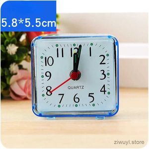 Mesa de mesa relógios altos gêmeos quartzo clock silencioso clock mini -quadrado mesa de alarmes infantil despertador para dormir estudando