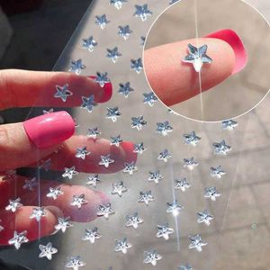 Tattoo Transfer Flash Star Temporary Tattoo Face Sticker Waterproof Eye Makeup for Women Acrylic Gemstone Nail Sticker Tattoo Woman 240426