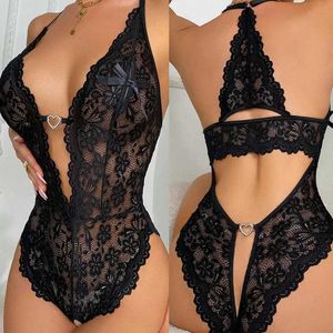 Frauen Nachtwäsche sexy Bodysuit für Frau offener Bra -krottelfreier Unterwäsche sexy Dessous Spitzenbody -Lenceria Erotik Mujer Sexi Comes Plus Size Y240426