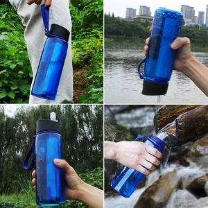 Su arıtıcı şişe su su ısıtıcısı filtre açık kamp sporları hayatta kalma acil su filtre filtreleme damlası 240412