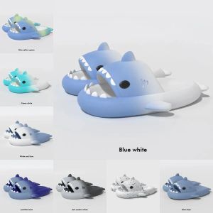 shark slides Slippers designer slides sandals mens womens Tie Dye bule haze rainbow fashion outdoor Novelty Slippers Beach Indoor Hotel sports sneakers size 36-45