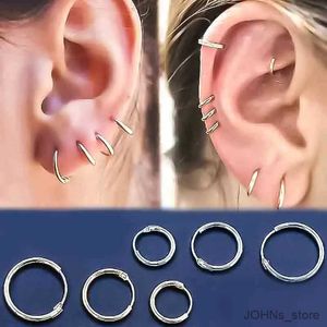 Stud 3Pairs Gold Silver Silver Color Piercing Brincos de argola punk todos combinam unissex diariamente jantar de festa de decoração círculo de decoração de pingentes de decoração