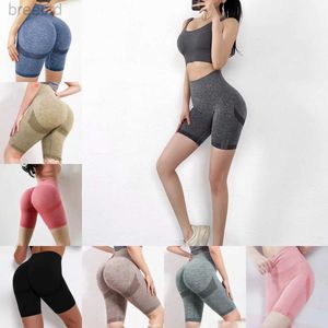 9SDI Shorts attivi Donne Wombe Sollevamento Shoga Shoga Elastico Allenamento ad alto controllo Tammella ad alto controllo pantaloni bottino arruffato con calci per la palestra senza cuciture D240426