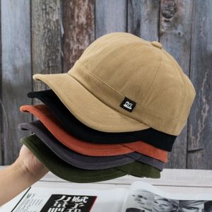 Softball Vintage Short Brim Baseball Cap Cotton Men Women Soft Dad Hat Justerbar Trucker Style Low Profile Caps Casual Snapback Hats