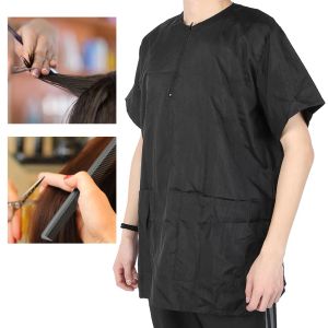 Fishhooks 1 Pcs Hair Stylist Grooming Smocks Haircut Cape Barber Apron Pet Grooming Overalls Groomers Work Clothes with Pockets Hair Salon