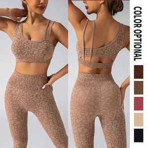 Pernas de ioga feminina Feminino e exercício de fitness Gym Clothing Yoga Bra Seamless Leg Running Womens Top Pants 240424