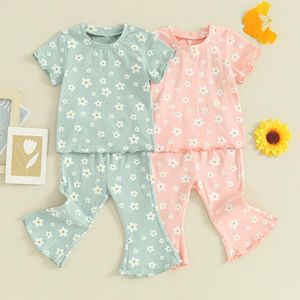 Kleidungssets 1-4 Jahre Baby Mädchen 2pcs Sommeroutfit