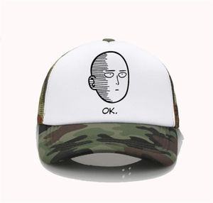 Anime One Punch Man Baseball Cap Men Womens Sommer Sun Hat Trucker Cap Fashion Caps286U6050549