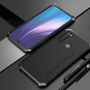 Uppsättningar omslag för Xiaomi Redmi Note 8 Tung skyddande metall aluminium Bumber Back Cover Telefonfodral för Xiaomi Redmi Note 8 Pro