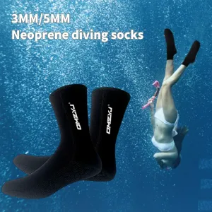 Accessories Unisex 5MM/3MM neoprene diving socks swimming warm beach socks men and women water sports snorkeling surfing nonslip swimming