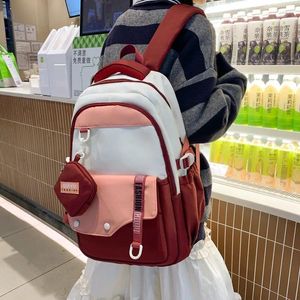 Rucksack Mode hohe Kapazität wasserdichtes College für Jungen Mädchen Trendy Laptop Schultaschen süße Mädchen Reisebasche