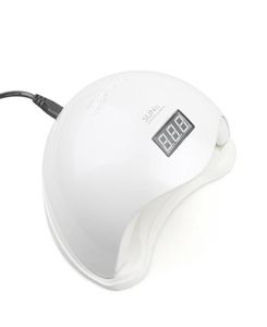 48W UV LEDランプネイルドライヤーSun5ネイルランプLCDディスプレイAuto SensorマニキュアマシンUVゲルポーランド1136114