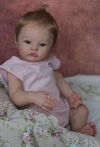 Puppen NPK 49 cm Neugeborenes Baby Reborn Doll Meadow weiche kuschelige Körper lebensee weiche Touch 3D -Haut mit sichtbaren Venen Kunstpuppe