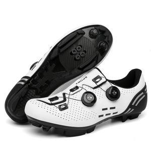 Мужчины скоростные кроссовки для езды на велосипеде Unisex Road Bike Shoes Clits без скольжения обувь гонки на открытом воздухе горная велосипедная обувь Spd 240416