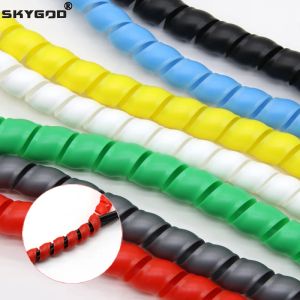 Mice 2/5/10meters 8mm ~ 40mm Line Organizer Pipe Protection Flexible Spiral Wrap Winding Cable Wire Protector Cable Sleeve Cover Tube